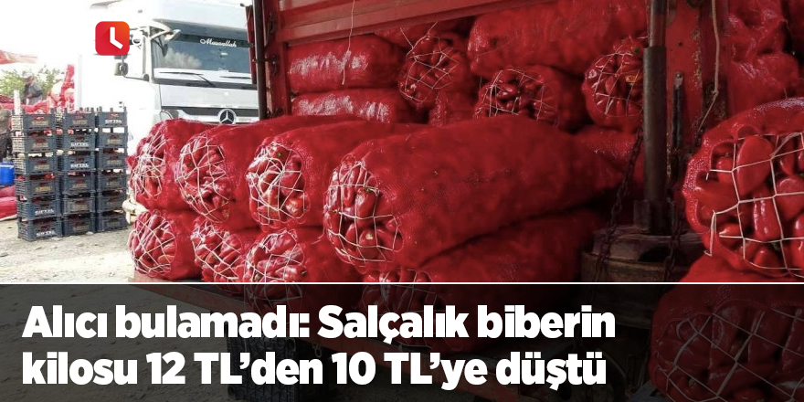 Alıcı bulamadı: Salçalık biberin kilosu 12 TL’den 10 TL’ye düştü