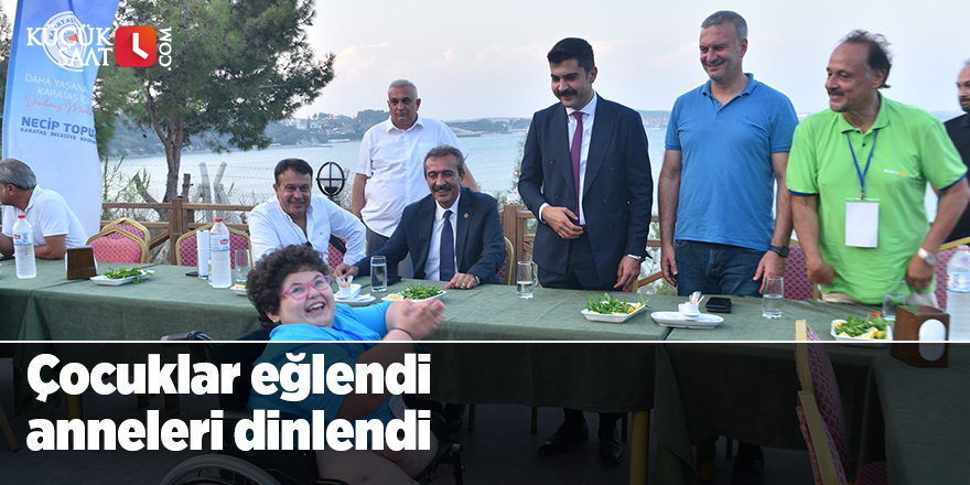 Çocuklar eğlendi anneleri dinlendi