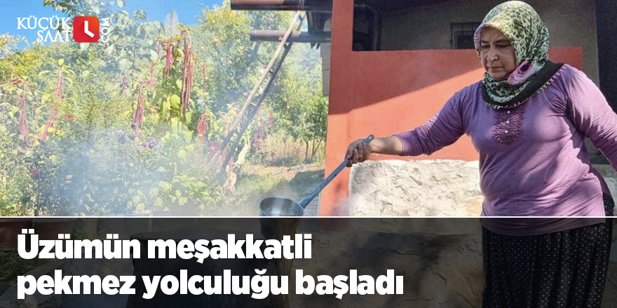 Üzümün meşakkatli pekmez yolculuğu başladı