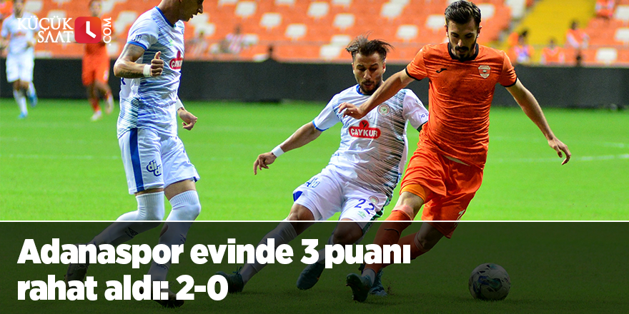 Adanaspor evinde 3 puanı rahat aldı: 2-0