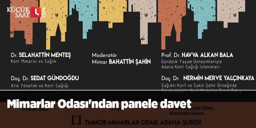 Mimarlar Odası'ndan panele davet