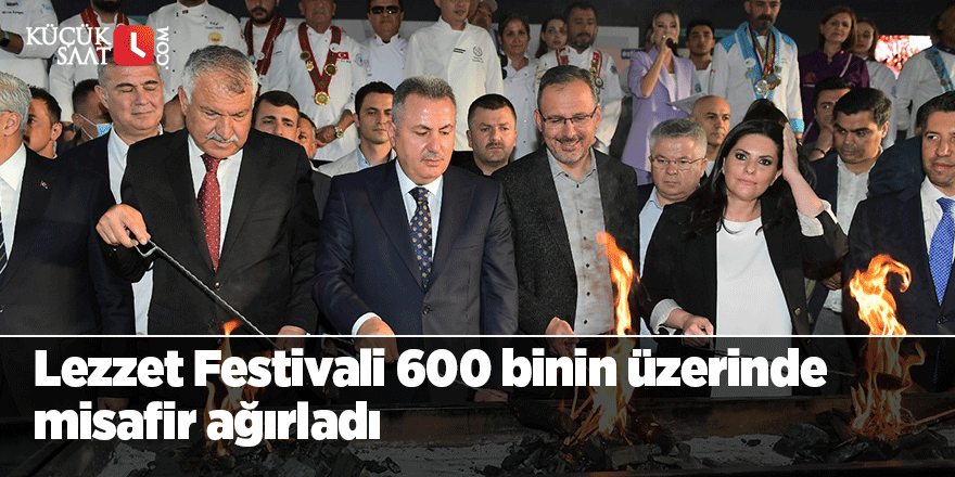 Lezzet Festivali 600 binin üzerinde misafir ağırladı