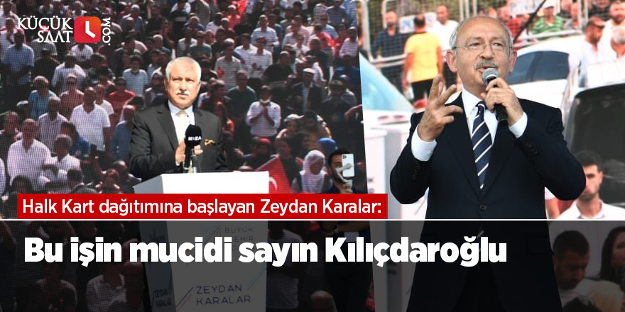 Halk Kart dağıtımına başlayan Zeydan Karalar: Bu işin mucidi sayın Kılıçdaroğlu