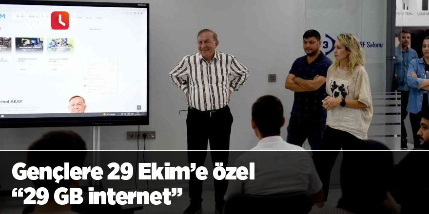 Gençlere 29 Ekim’e özel “29 GB internet”