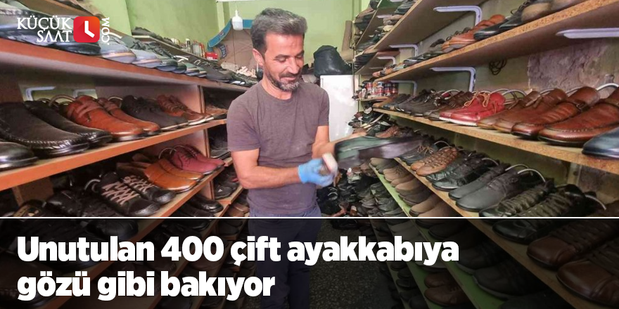 Unutulan 400 çift ayakkabıya gözü gibi bakıyorlar