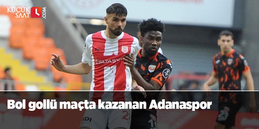 Bol gollü maçta kazanan Adanaspor