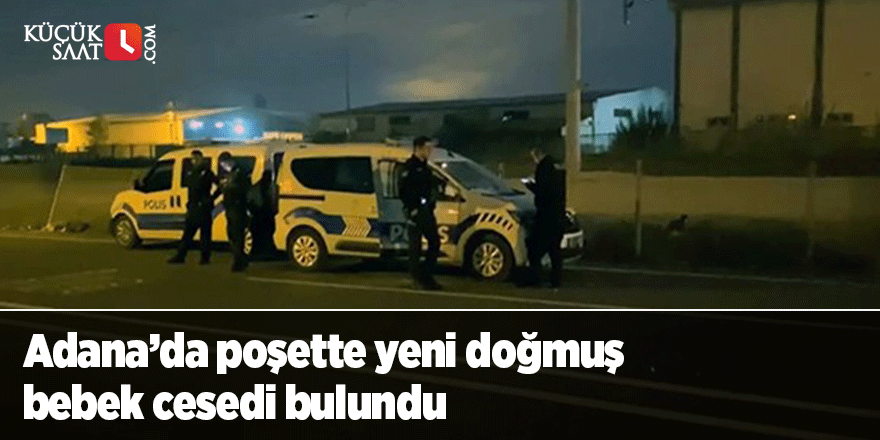 Adana’da poşette yeni doğmuş bebek cesedi bulundu