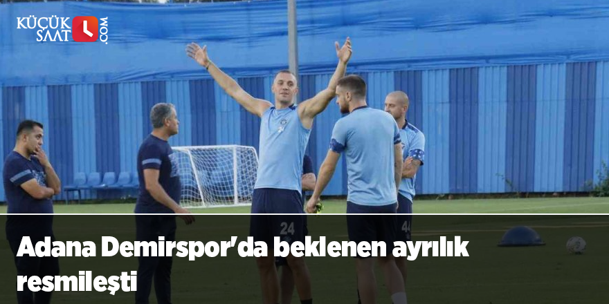 Adana Demirspor'da beklenen ayrılık resmileşti