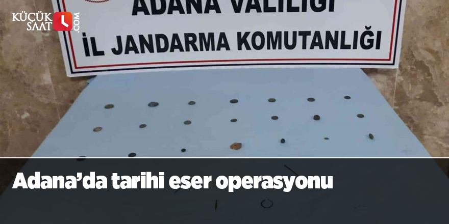 Adana’da tarihi eser operasyonu