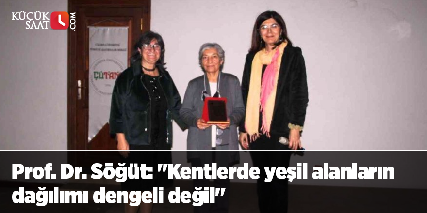 Prof. Dr. Söğüt: "Kentlerde yeşil alanların dağılımı dengeli değil"