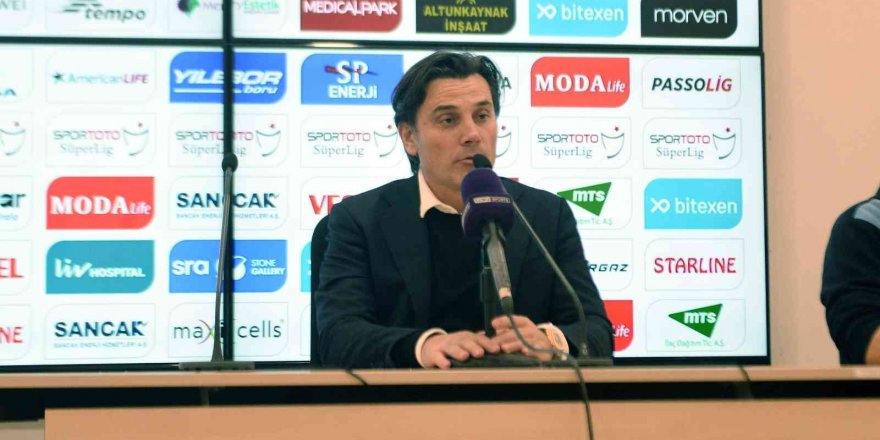 Vincenzo Montella: "Zor şartlar altında galip gelmekten dolayı çok mutluyum”