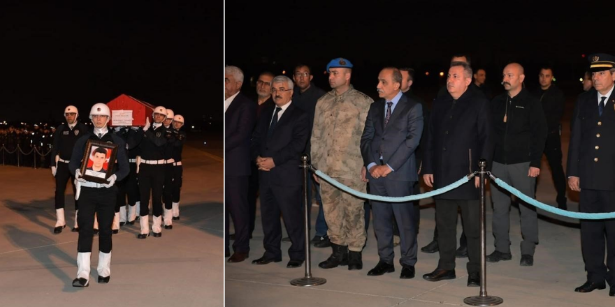 Hatay’da şehit düşen polis memurunun cenazesi memleketine uğurlandı