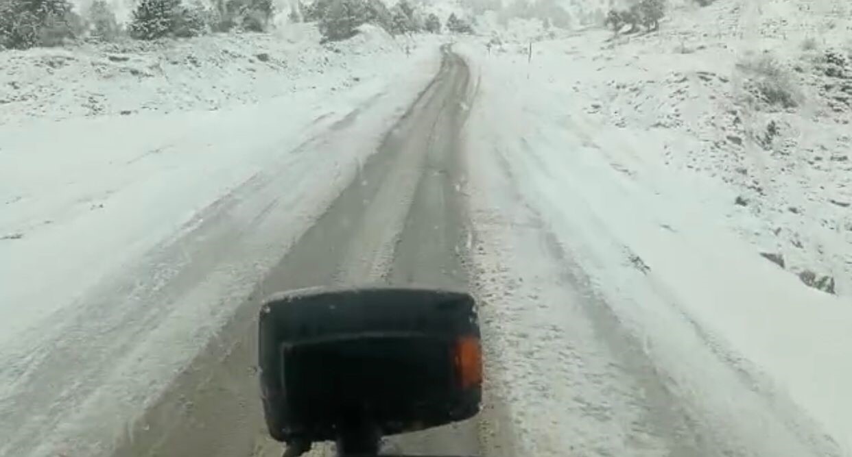 Adana’nın yüksek kesimlerinde kar yağışı