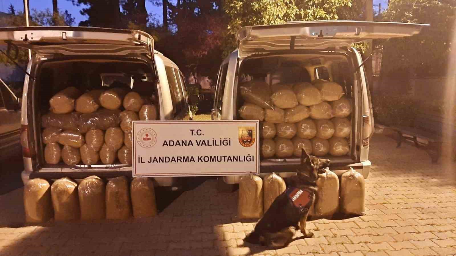 Adana’da 650 kilo kaçak kıyılmış tütün ele geçirildi