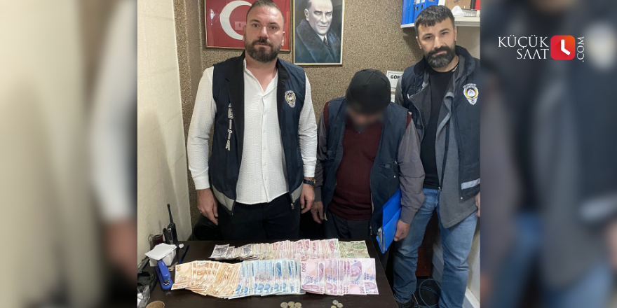 Dilencinin üzerinden 9 bin 62 lira çıktı