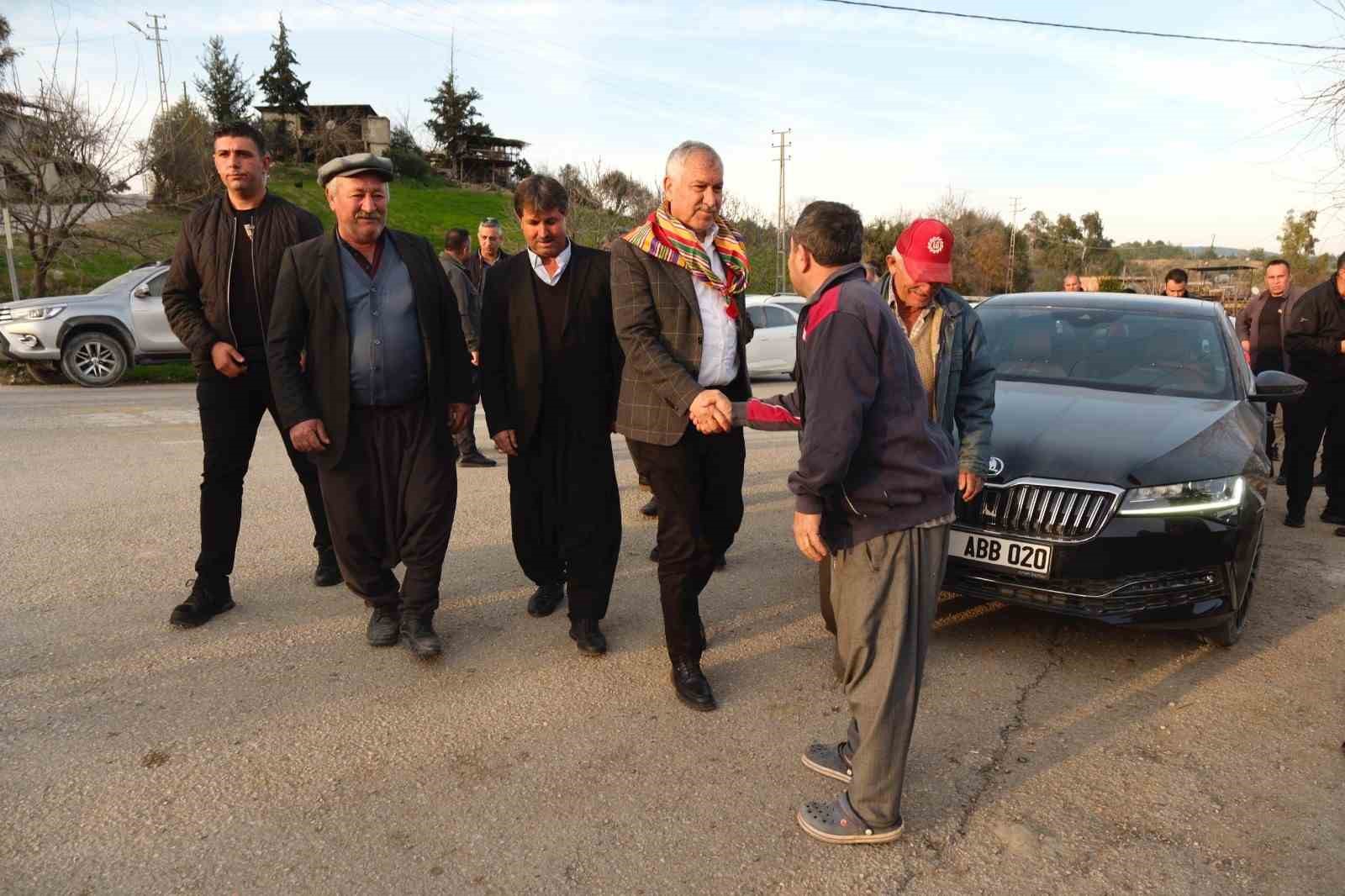 Zeydan Karalar Karaisalı’nın köylerinde halkla buluştu