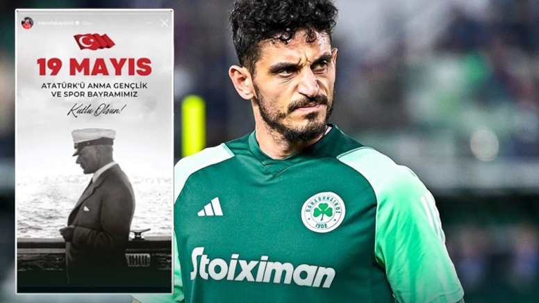 Samet Akaydın Atatürk paylaşımı nedeniyle Panathinaikos'ta kadro dışı bırakıldı