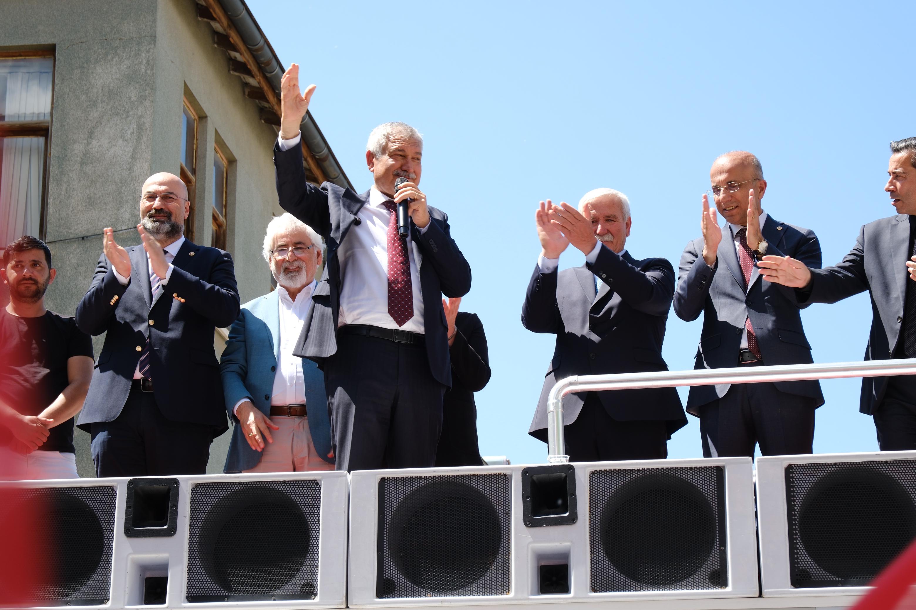 Zeydan Karalar tekrarlanacak seçim öncesi Pınarbaşı'nda