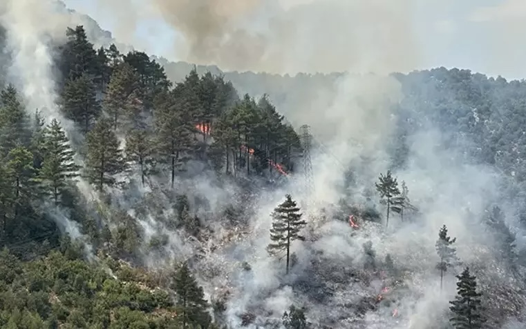 Feke’de Yangın Devam Ediyor