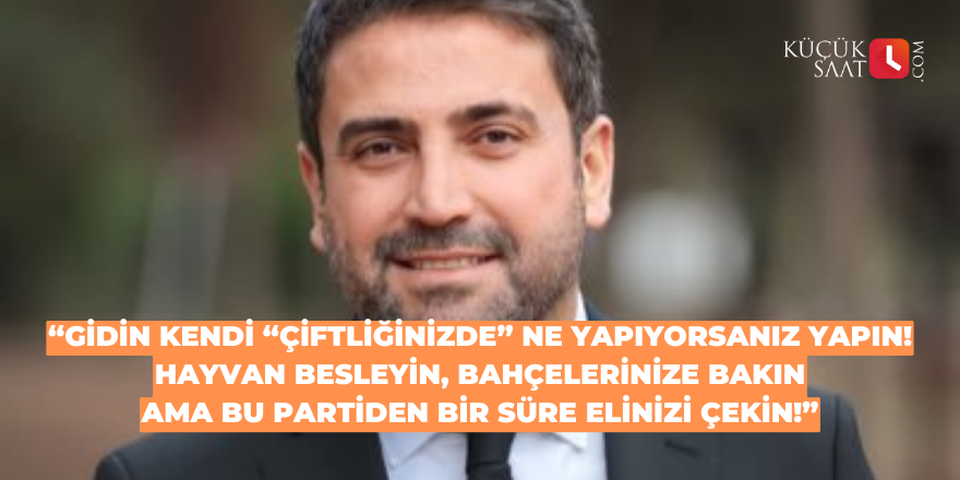 AK Parti Seyhan Belediye Başkan Aday Adayı: "AK Partiden bir süre elinizi çekin"