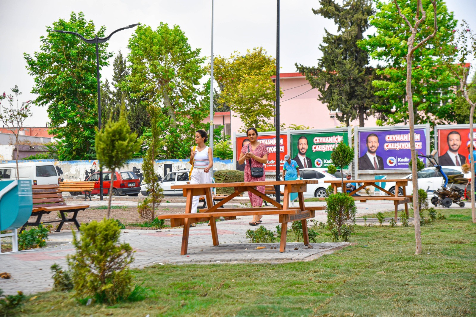 Başkan Kadir Aydar'dan Ceyhan'ın merkezine yeni yeşil alan