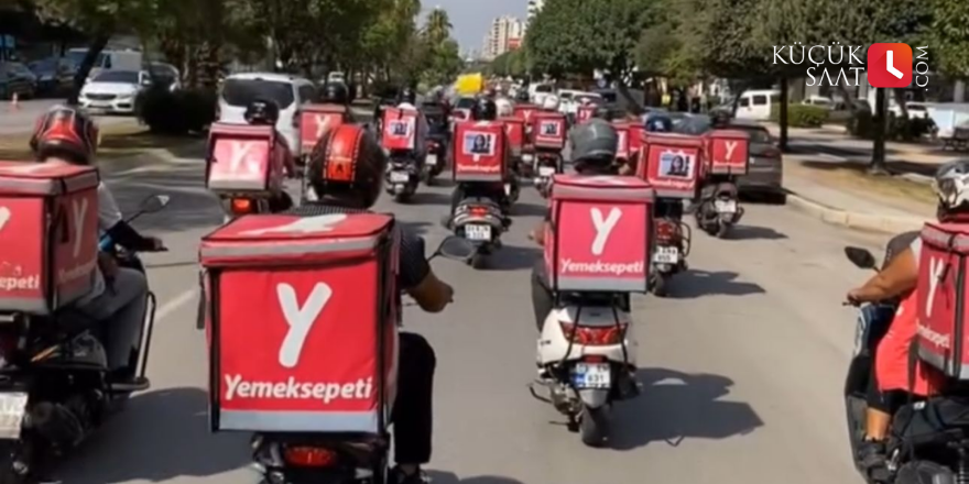 Adana'da motokuryeler eylem yaptı