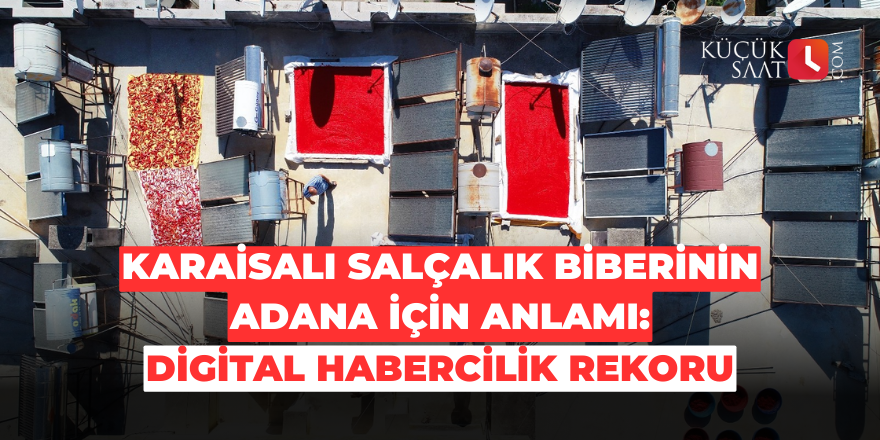 Karaisalı salçalık biberinin Adana için anlamı: Digital habercilik rekoru