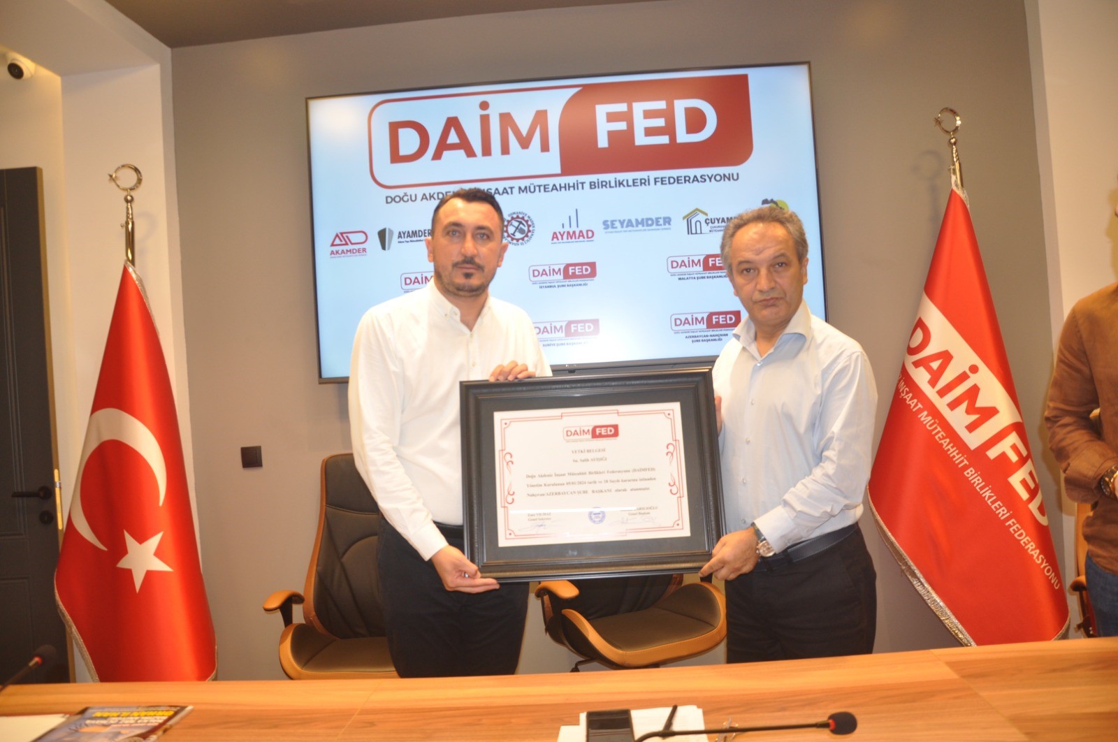 DAİMFED, Azerbaycan'a temsilci atadı