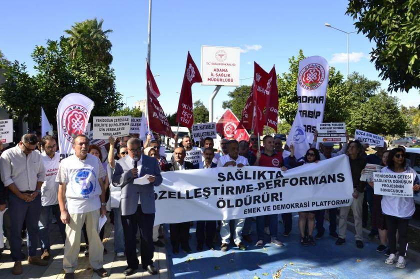 Adana'da ''Yenidoğan Çetesine'' tepki için toplandılar