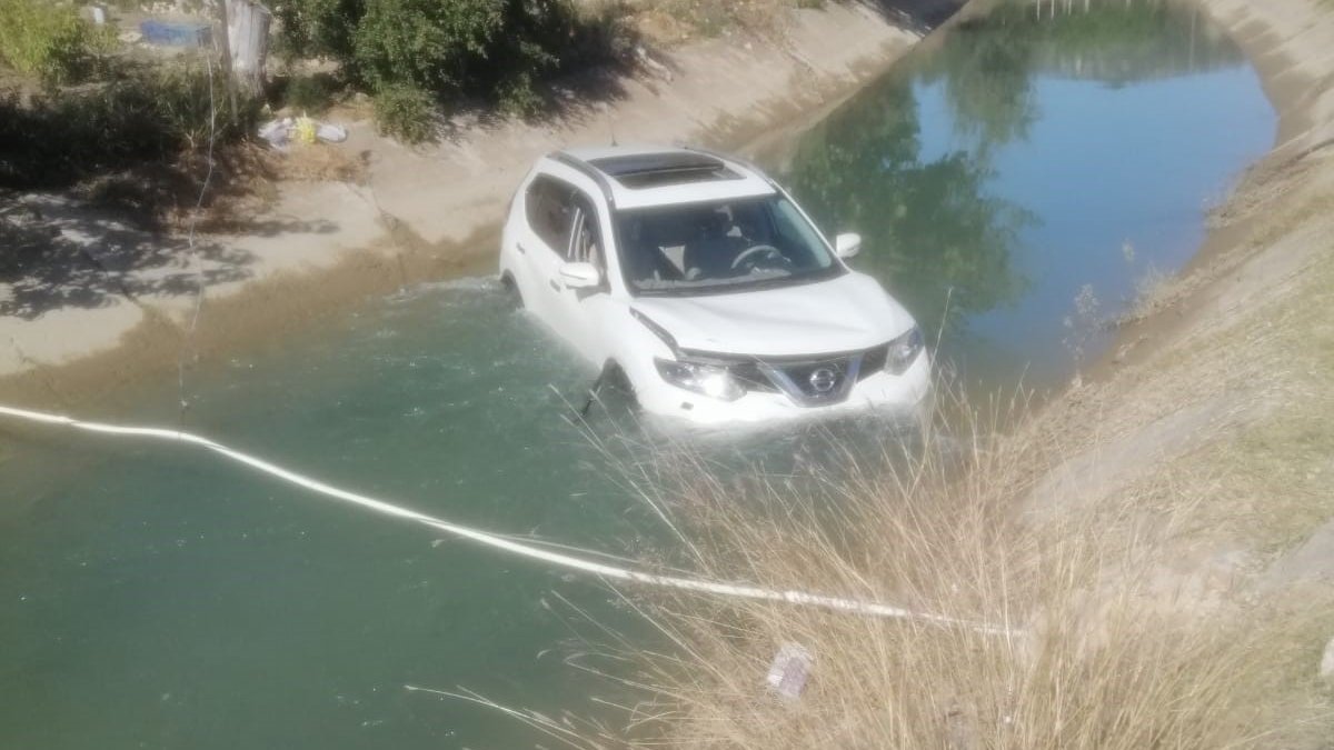 Adana'da cip sulama kanalına düştü