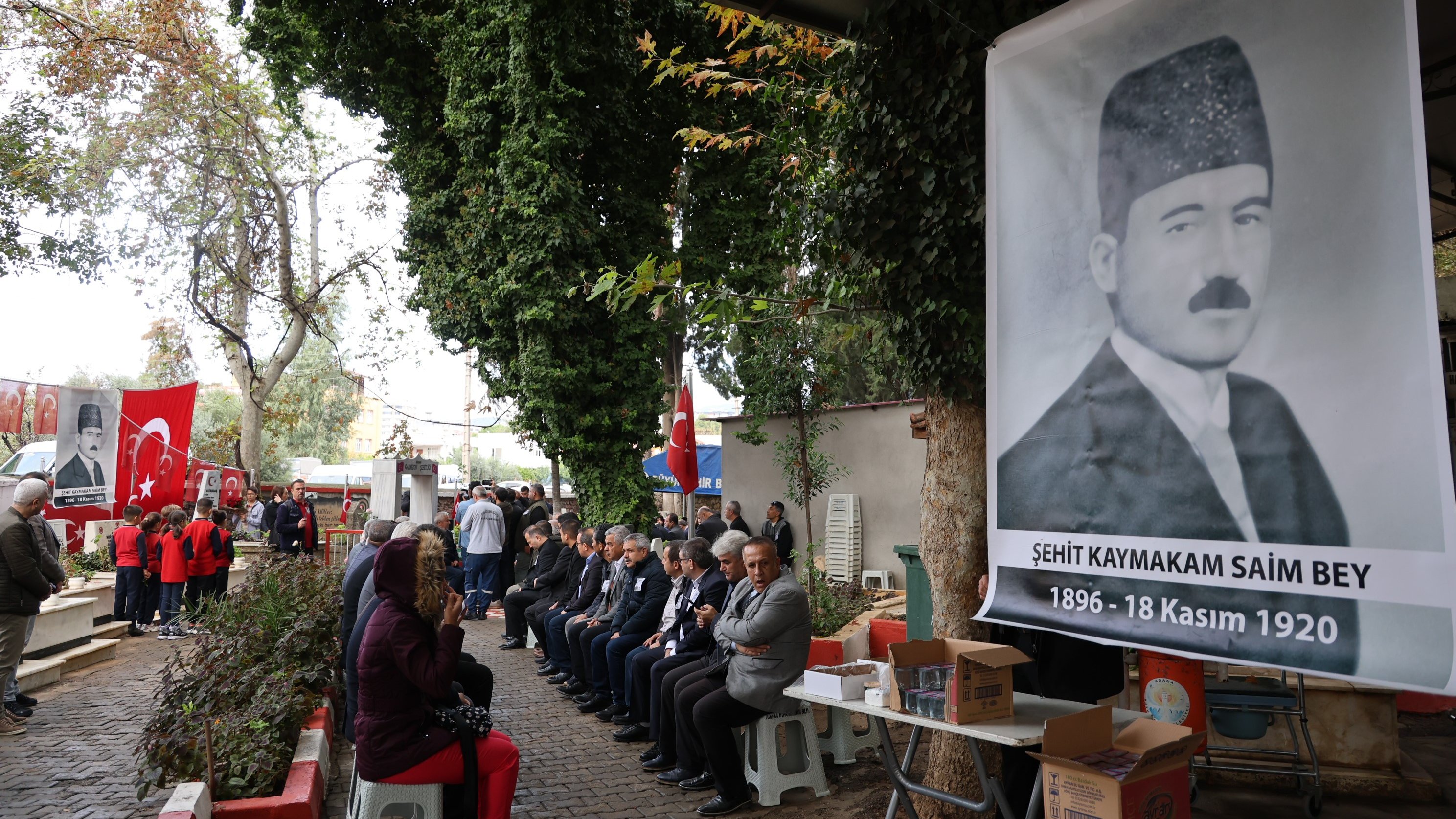 Milli mücadele kahramanı Saim Bey, şehadetinin 104. yılında kabri başında anıldı