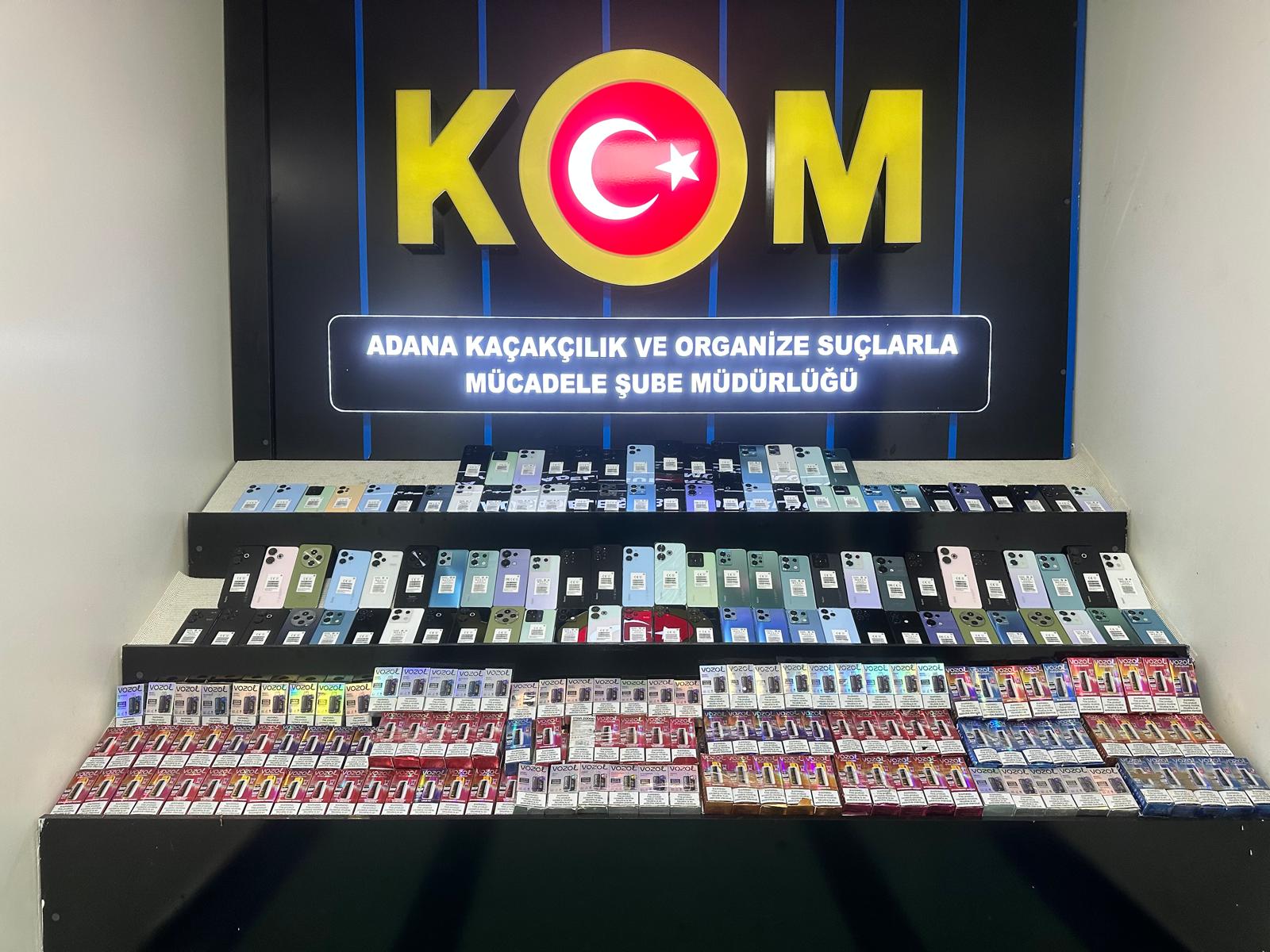 Adana'da kaçakçılık operasyonu