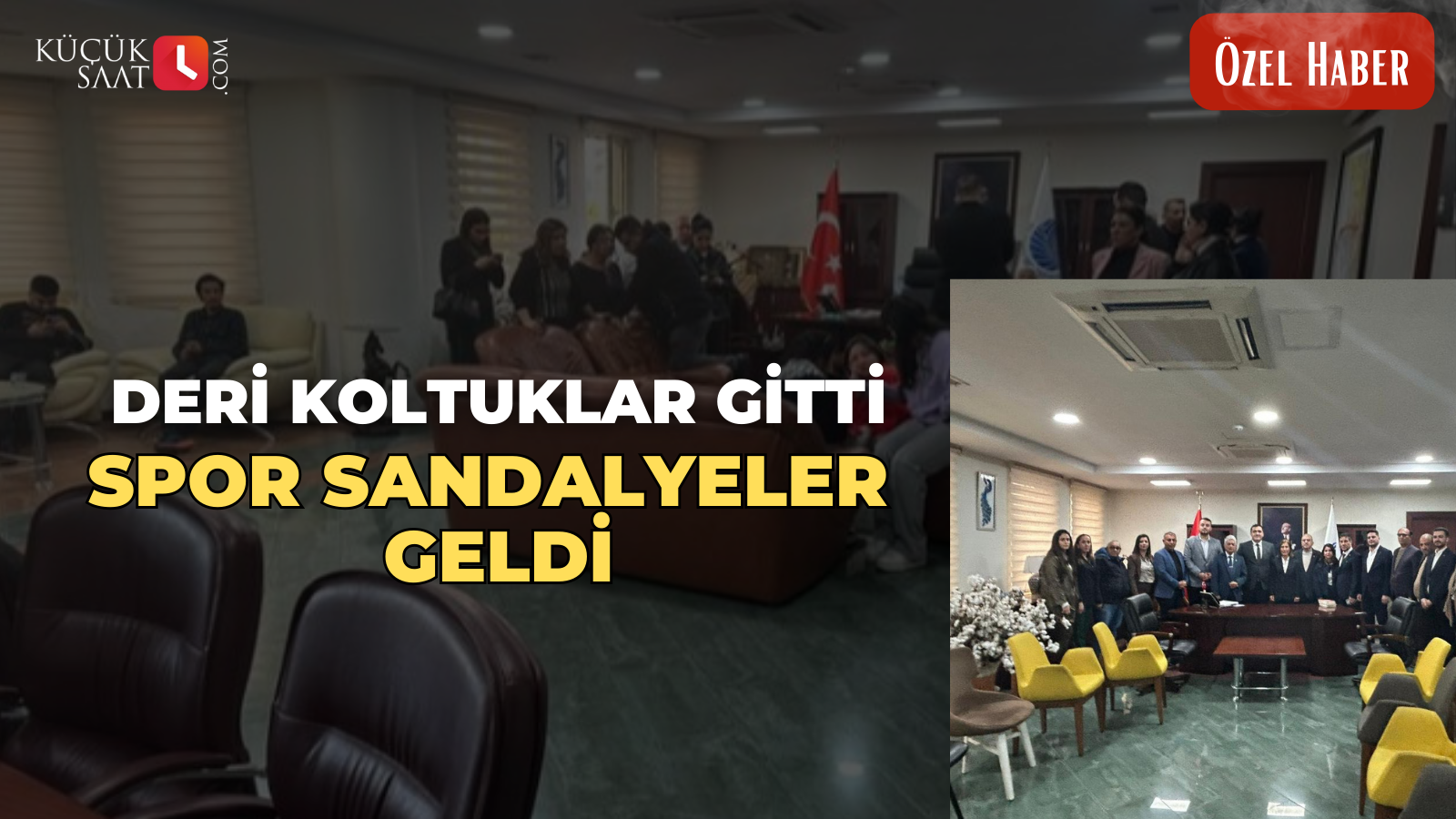 Deri koltuklar gitti, spor sandalyeler geldi