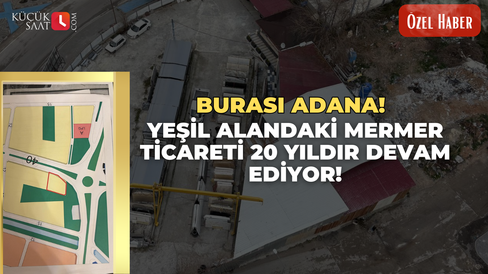 Burası Adana! Yeşil Alandaki Mermer Ticareti 20 Yıldır Devam Ediyor