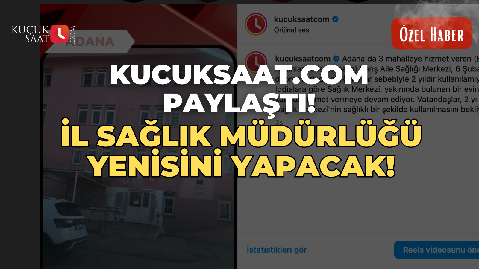 Kucuksaat.com Paylaştı! İl Sağlık Müdürlüğü Yenisini Yapacak!