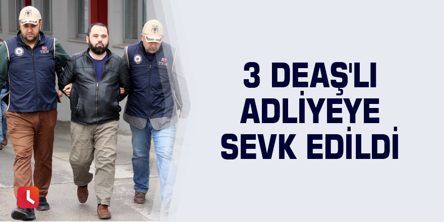 3 DEAŞ'lı adliyeye sevk edildi