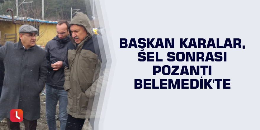 Başkan Zeydan Karalar, sel sonrası Pozantı Belemedik'te