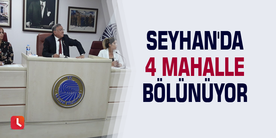 Seyhan'da 4 mahalle bölünüyor