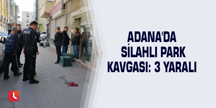 Adana'da silahlı park kavgası: 3 yaralı