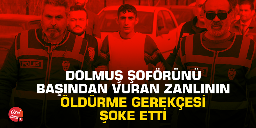 Dolmuş şoförünü öldürüp böyle kaçtı