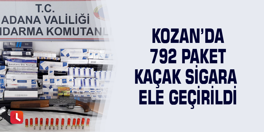 Kozan’da 792 paket kaçak sigara ele geçirildi