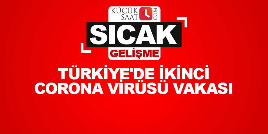 Türkiye'de İkinci Corona Virüsü Vakası