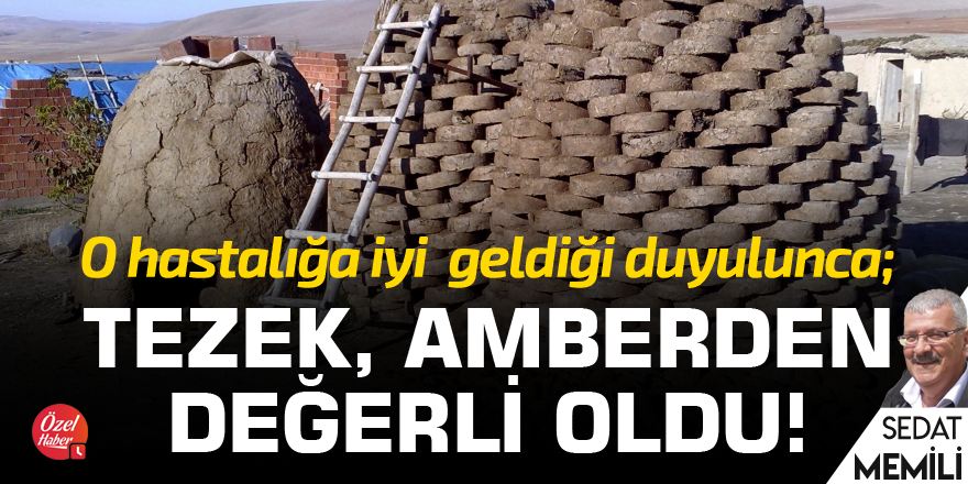 Tezek, amberden değerli oldu!