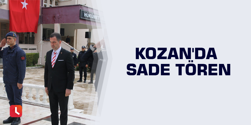 Kozan'da sade tören