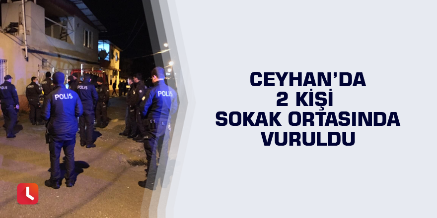 Ceyhan’da 2 kişi sokak ortasında vuruldu