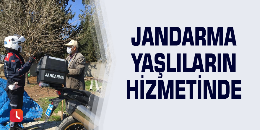 Jandarma yaşlıların hizmetinde