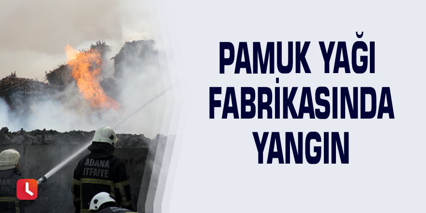 Pamuk yağı fabrikasında yangın