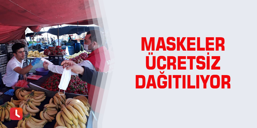 Maskeler ücretsiz dağıtılıyor