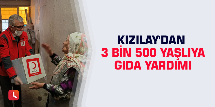 Kızılay'dan 3 bin 500 yaşlıya gıda yardımı