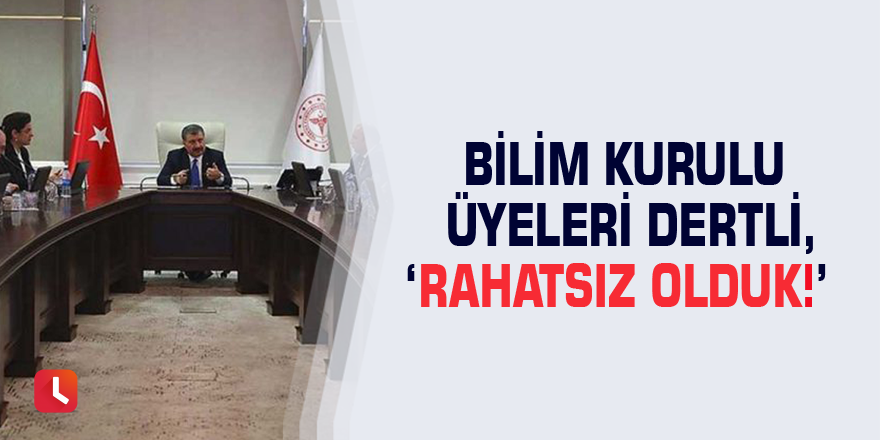 Bilim Kurulu üyeleri dertli, ‘Rahatsız olduk!’